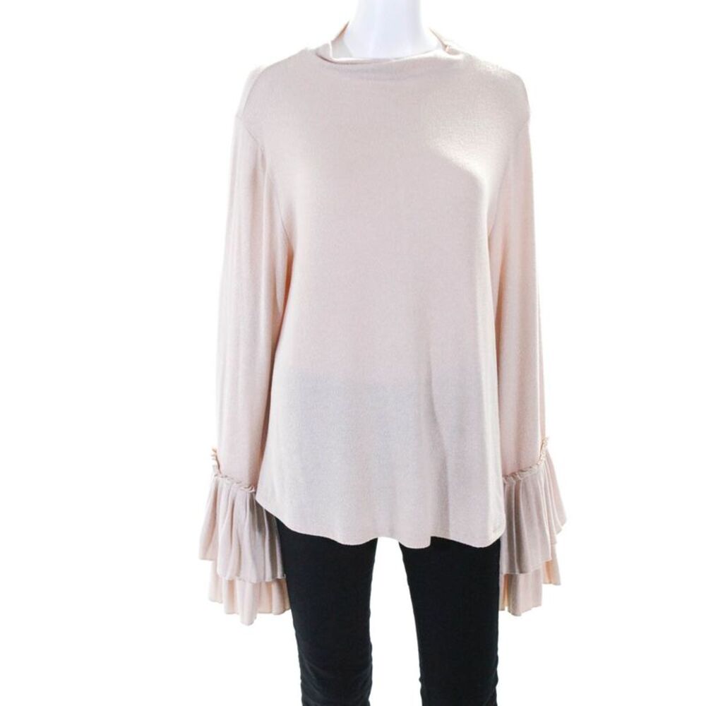 B Collection By Bobeau Womens Linda Pleated Cuff Cozy Sweater Size L 11586933